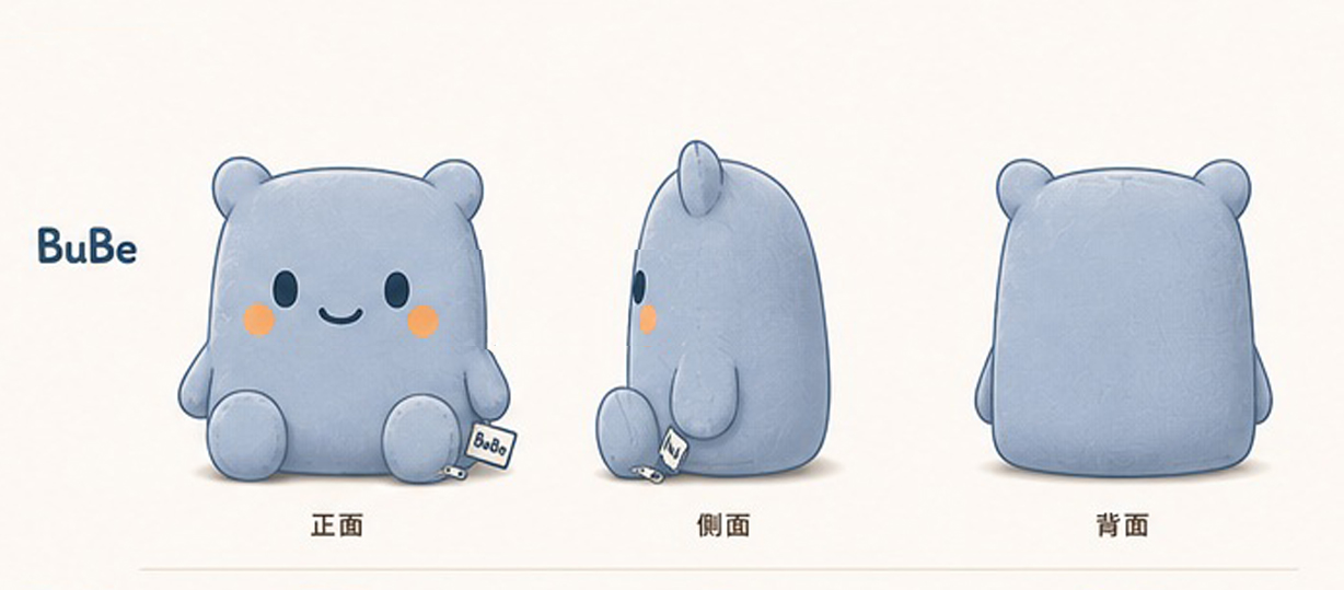 BuBe 角色設計三視圖